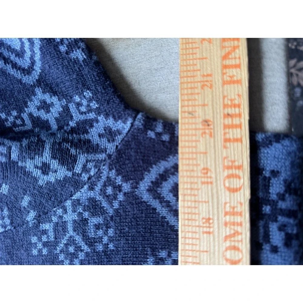 Gloria Vanderbilt Nordic Snowflake Ombre Knit‎ Winter Sweater Sz S Cozy